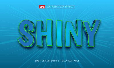 Shiny 3d editable text effect