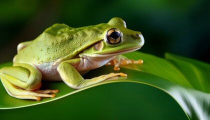 frog on leaf