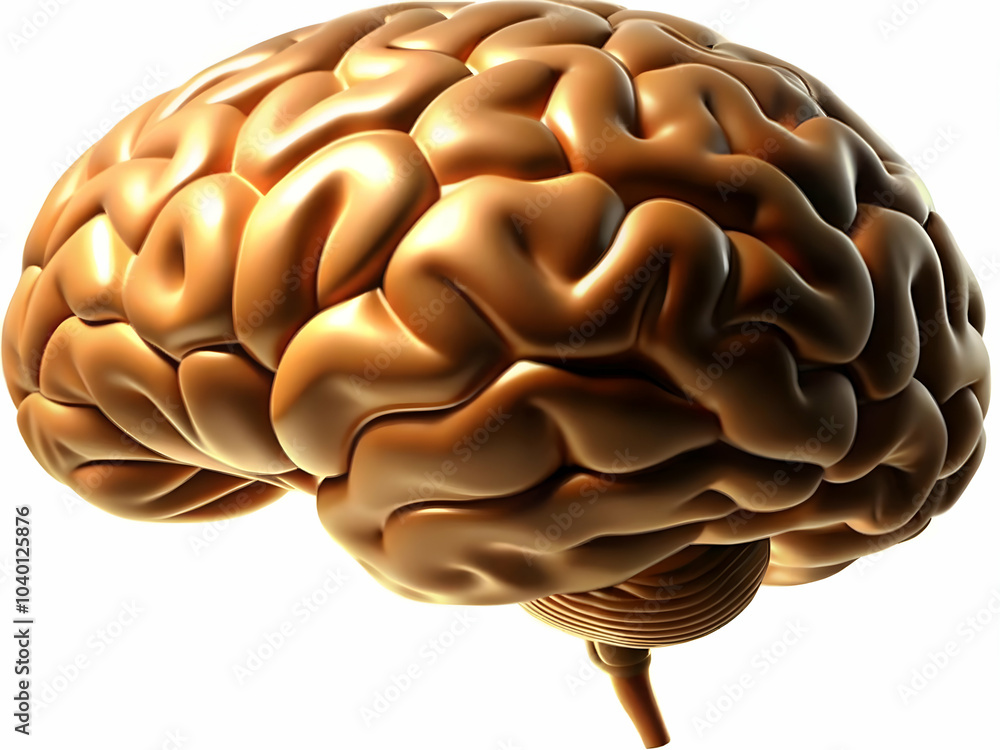 Aufkleber abstract ai brain design on plain red background, eye-catching visual for business intelligence adve