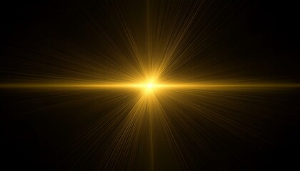 gold warm color bright lens flare rays light flashes leak movement for transitions on black background movie titles and overlaying