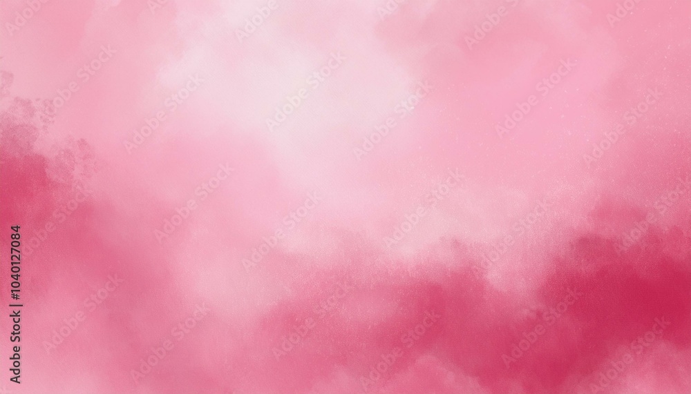 Sticker light pink gradient watercolor background with clouds texture
