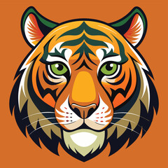 tiger head vector