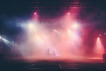 Concert stage spotlight entertainment.