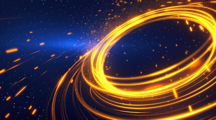 Obraz premium Abstract Circular Lights