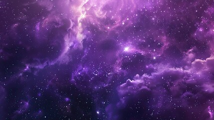 Purple Nebula with Stars