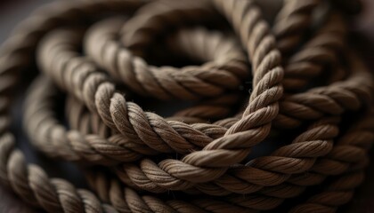 Fototapeta premium Twisted Rope A symbol of strength and unity