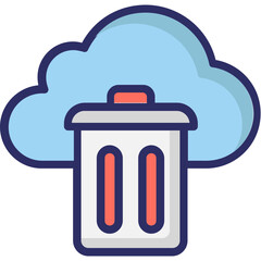 Cloud vector icon with an isolated backround