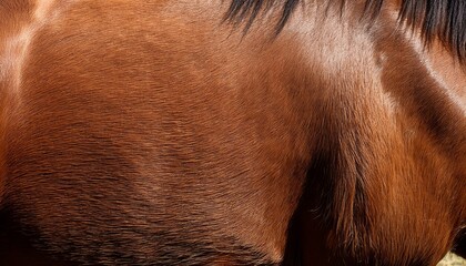 textured pelt of a brown horse