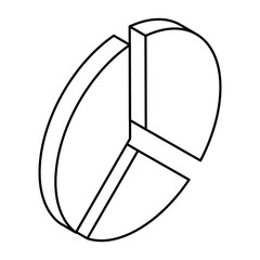 Perfect design icon of pie chart