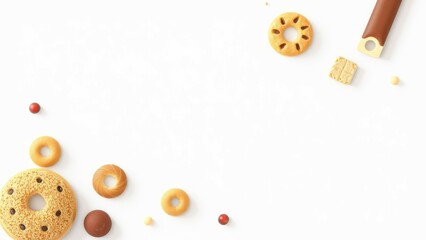 Fototapeta premium Sweet Treats Scattered