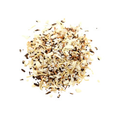 Closeup of Wild Rice Blend with Sea Salt and Dried Almonds