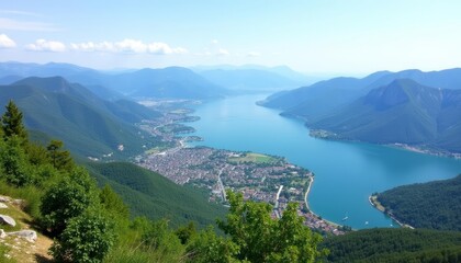  Epic view of a serene mountain lake