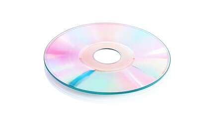 Disc, white isolate background