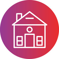 House vector icon style