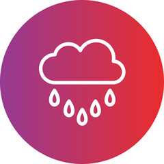 Rain vector icon style