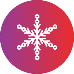 Snowflake vector icon style