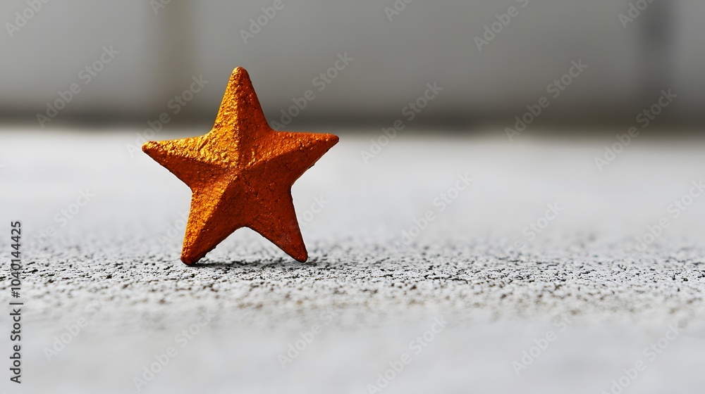 Aufkleber a rising star symbol hovering above a financial performance chart, clean and sharp design, no backgr