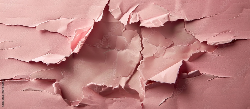 Aufkleber symbolizing independence and leadership a torn pink paper on a cardboard backdrop carries a be your 