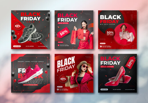 Black Friday Sale Social Media Post Template