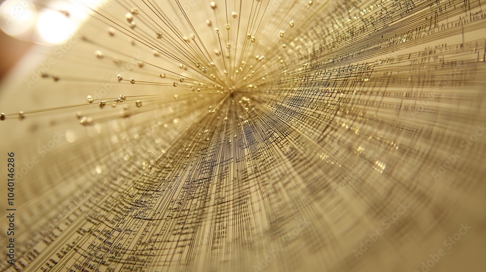 Poster A close-up of a segmented cluster chart with sharp lines, each segment representing a key business area, no background