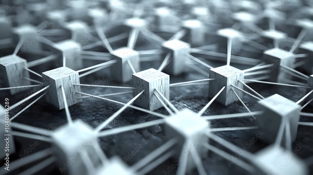 Poster A close-up of a segmented cluster chart with sharp lines, each segment representing a key business area, no background