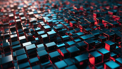 Obraz premium blue and red abstract background