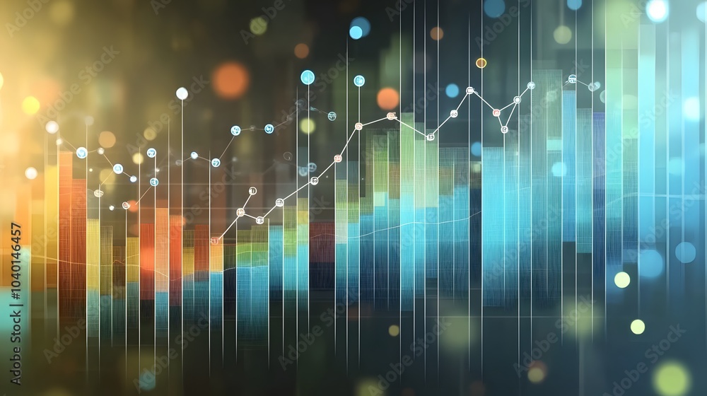Poster A high-definition cluster segment chart with sharp lines and clear divisions, each section representing a distinct market segment, no background