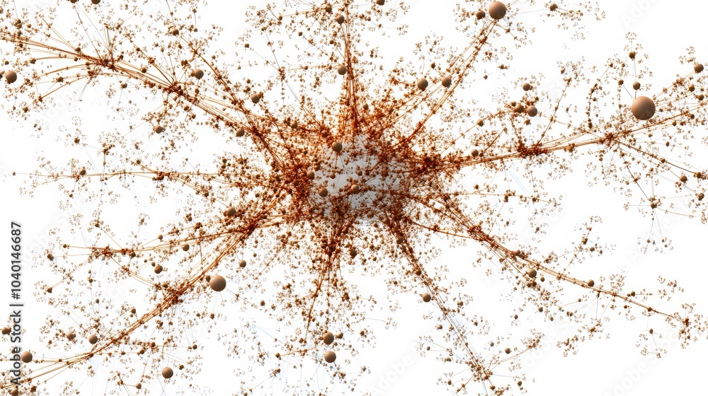 Poster A zoomed-in segmentation chart with intricate clusters, each part representing a key element in business analysis, no background