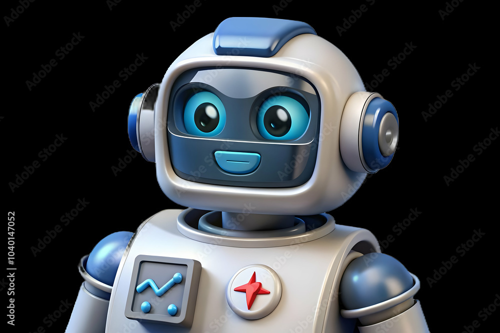 Poster close up robotic nurse interface vital signs display macro shot robotics patient monitoring ample co