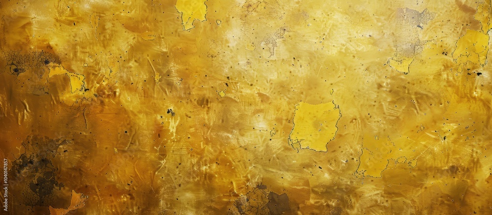 Poster a textured paper background in yellow and brown with light spots and rough finish is ideal for showc