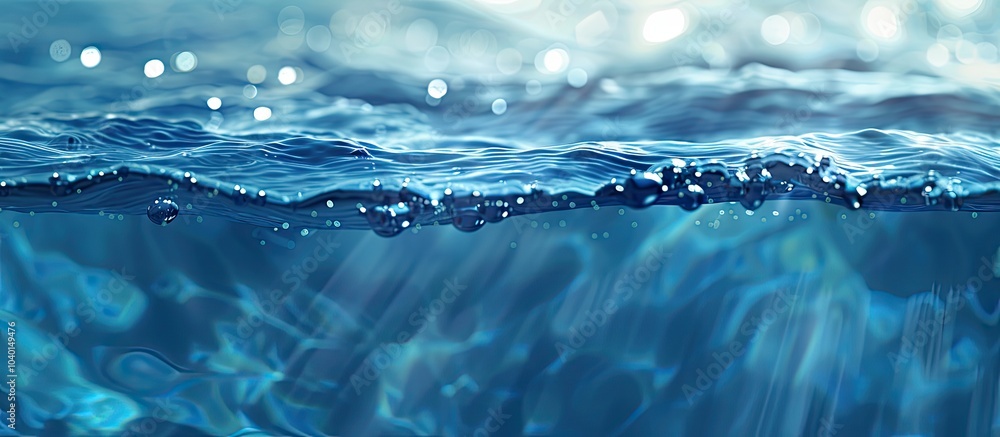 Aufkleber abstract blue background with transparent clear water texture perfect for any design with copy space