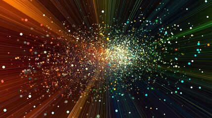 A high-definition K-Means clustering model with sharp lines and clear data points, each cluster represented by distinct color segments, no background