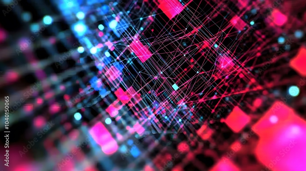 Fototapete A close-up of a K-Means diagram with sharp color distinctions between clusters, representing clear data segmentation, no background