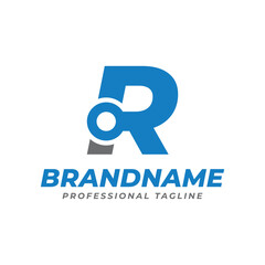 Letter R Technology logo, symbolizing innovation, progress, and cutting-edge technology