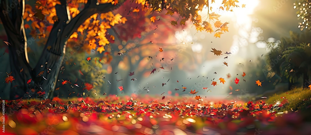 Poster capture the vivid colors of fall with a camera stroll through the scenic autumn scenery for a striki