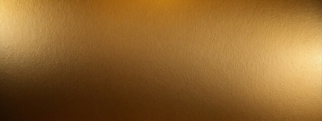 Elegant panorama of smooth gold metal texture for creative design projects