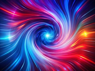 Neon Vortex: Abstract Background with Dynamic Red, Blue, and Purple Light Rays for Stunning Visual Effects and
