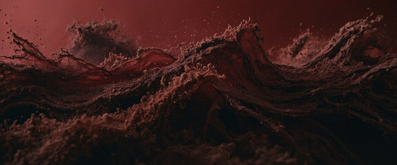 Red abstract background, banner