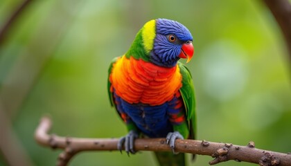  Vibrant parrot a splash of natures artistry