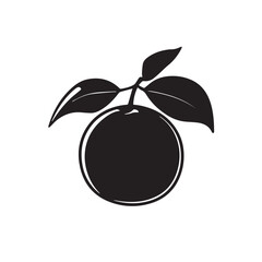 Oranges In cartoon, hand-drawn flat style. image for social media, websites and UI. Isolated 2D vector design in logo, icon, sketch style, simple line vector, single color. AI Generative Art.