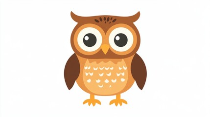 Cute cartoon owl. Halloween decoration.