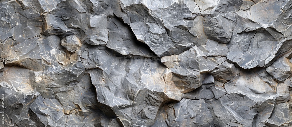 Poster a weathered gray stone wall in a cave creates an abstract background with beautiful patterns ideal f