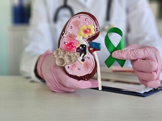 Diagnostics and treatment of clear cell renal oncology and green ribbon