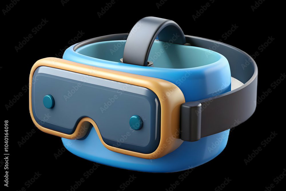 Poster close up vr headset interactive training modules macro shot employee office innovative vr training m