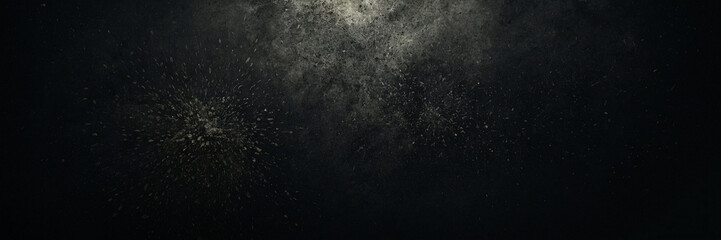 Abstract black background, banner