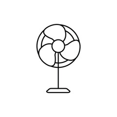 Obraz premium electric fan icon vector design template in white background
