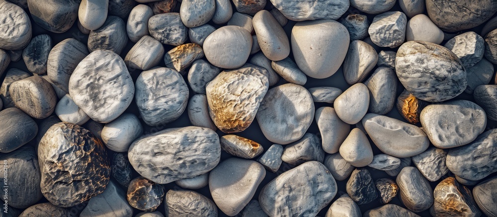 Poster background photo displaying pebbles providing copy space image