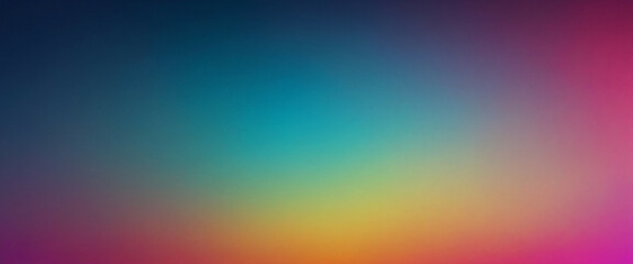 Obraz premium Vibrant neon gradient background, panorama, copy space for text