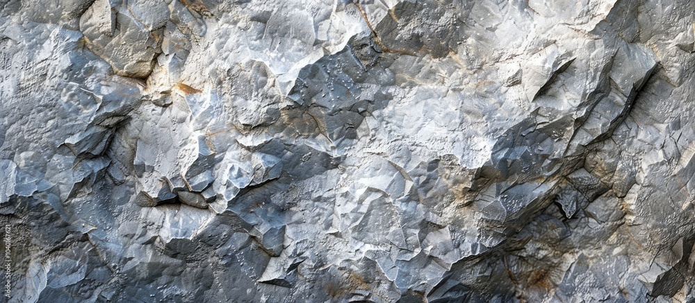 Poster close up image displaying a light gray rock texture creating an abstract stone background with copy 