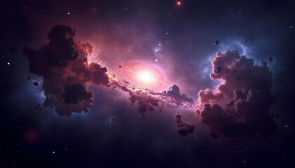 Obraz premium Cosmic Clouds A Journey Through Nebulae